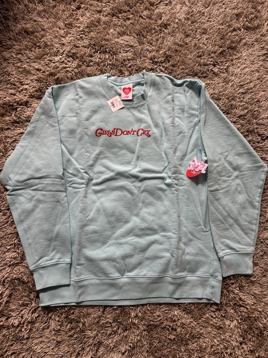 Size XL- Girls Don't Cry Verdy Pullover Crewneck Angel Teal Size XL- Girls Don't Cry Verdy Pullover Crewneck Angel Teal