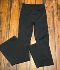 Black High-Waisted Flare Leggings unknown size, fits like a S 