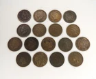 17 Lot 1890s & 1900s Indian Head Pennies One Cent Penny Coins 1 Thick