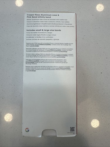 Smartwatch Fitbit Versa 4 Fitness in Alluminio Rosa Sabbia/Rame Rosa - SIGILLATO - Foto 5 di 6