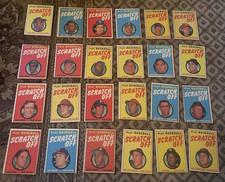 Topps 1971 Scratchoffs Complete Set Unmarked/Unscratched ( Red ,Rarer of the 2)
