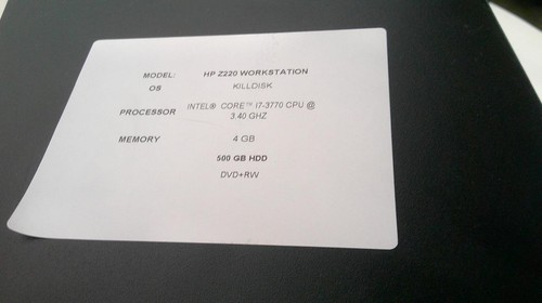 HP Z220 CMT Workstation Core i7-3770 3.40GHz 4GB 500GB HDD KillDisk PC (B0440) - Bild 12 von 12