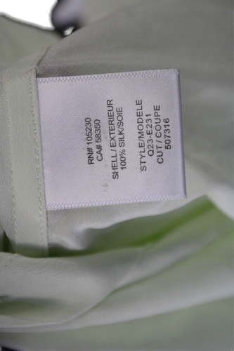 Equipment Femme Womens Silk Collar Long Sleeve Button Down Shirt Green Size L - Picture 4 of 6