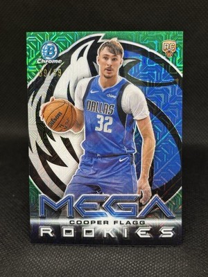 2025-26 Bowman Chrome Cooper Flagg /99 Green Mojo Mega Rookies RC Short Print SP