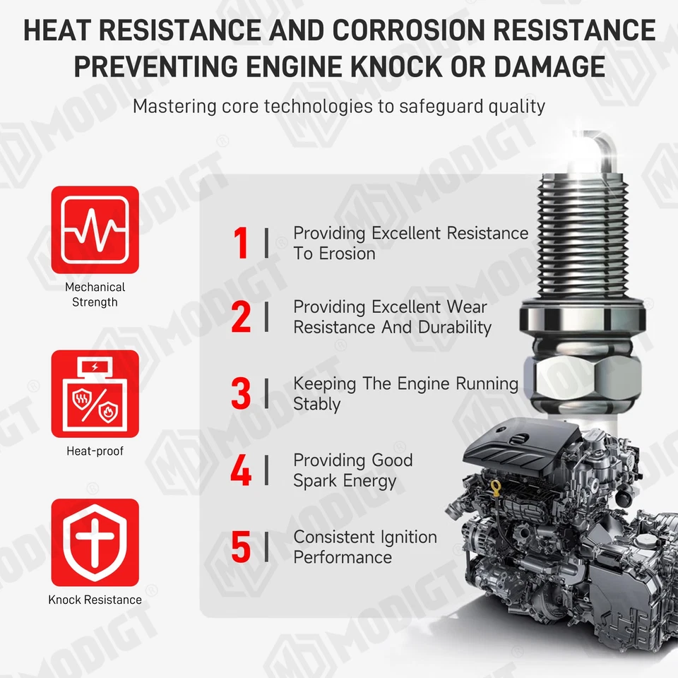 4 Pcs 3932 DCPR7E Iridium Spark Plugs For Harley-Davidson Sportster 883 86-16 - Imagem 2 de 4