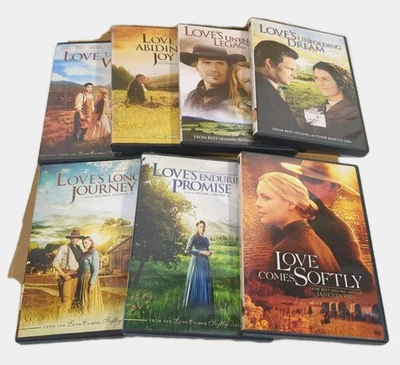Janette Oke love comes softly dvd set lot of 7 loves abiding joy love takes wing - Image 1 of 2