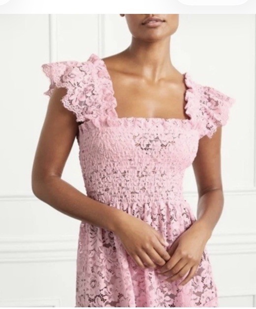 159 NWT Hill House Pink Lace Ellie Nap Midi Dress S Collectors Edition 2022  | eBay
