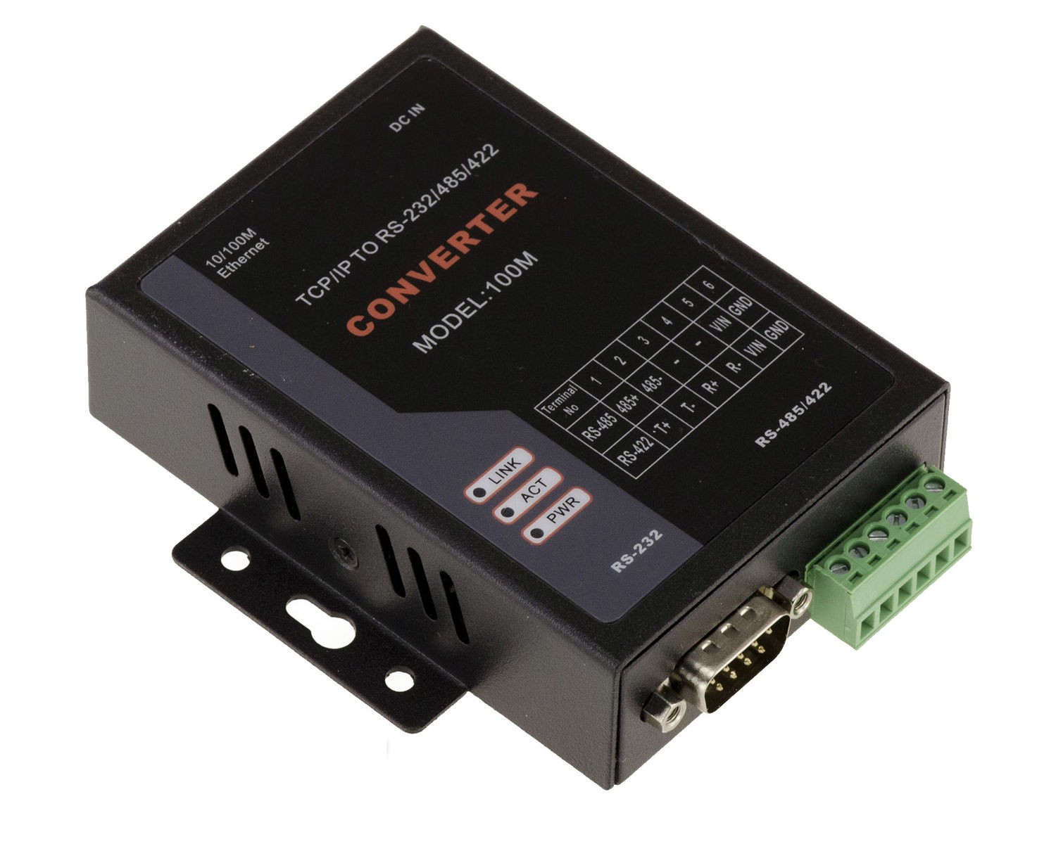 Serveur TCP IP port série RS232 RS485 convertisseur Ethernet 10/100
