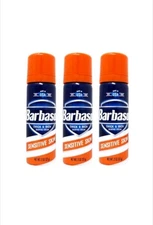 3 Pack Barbasol Sensitive Skin Thick & Rich Shaving Cream 2 Oz Each