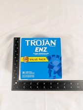 Trojan ENZ Lubricated Condoms 36 Count Value Pack New Sealed Exp 03-01-2030