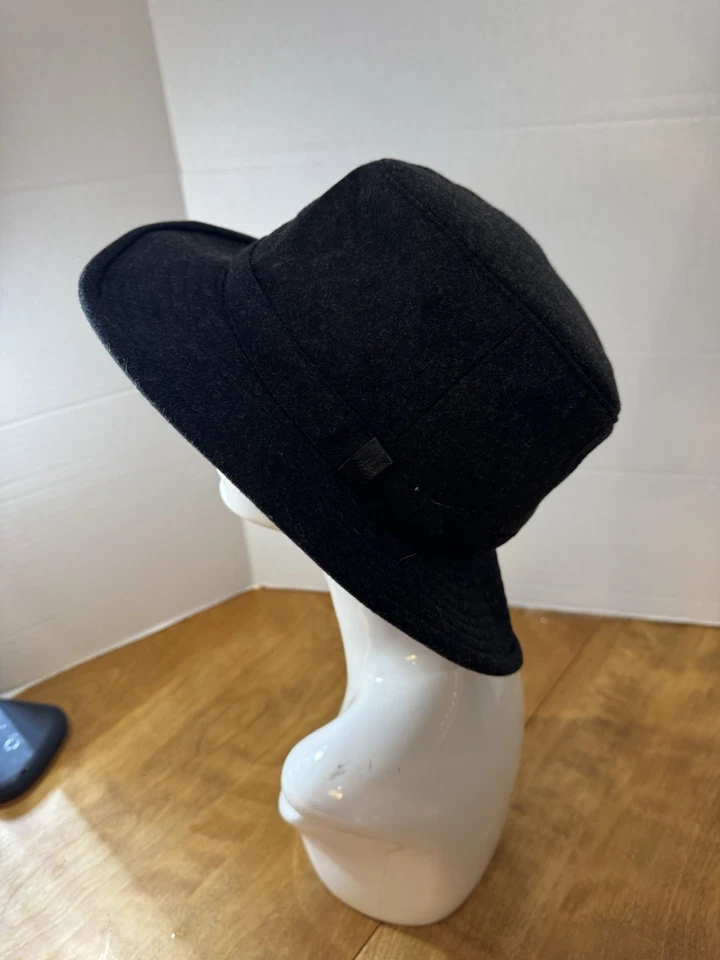 Tilley Tech Lana Invierno Negro Sombrero Pequeño Plegable Orejeras Negro Talla 7.5 TW2 Foto 3 de 4