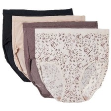 Breezies Silky Knit Full Brief Panties 4PK SMALL  BG-11 