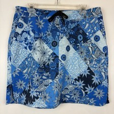RipSkirt Hawaii Patchwork Tie Front Skirt Packable Pockets Lightweight Beachy