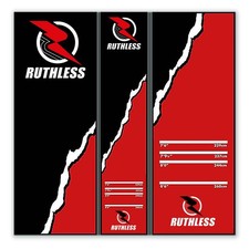 Image of Ruthless | Darts Mat | Heavy Duty Non Slip Carpet 290cm X 60cm | Various Designs