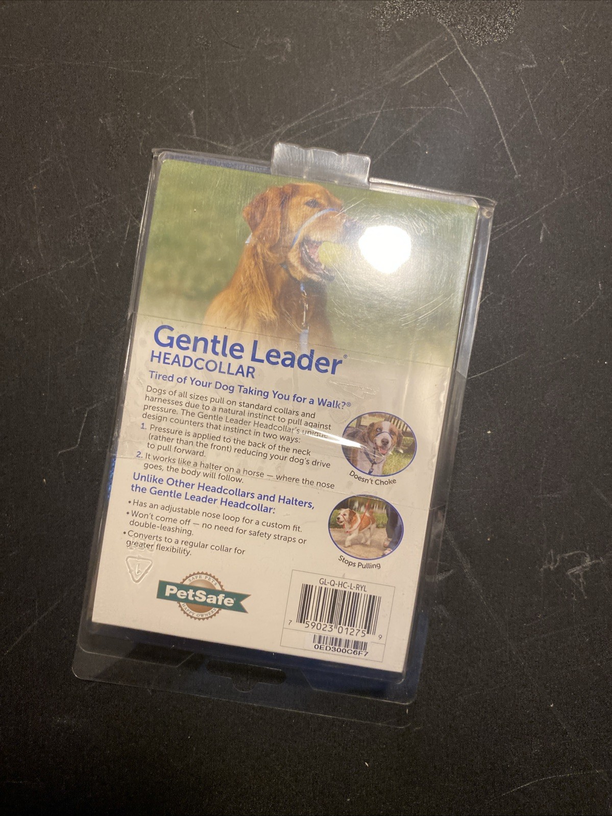 Pet Safe GENTLE LEADER ~  Head-collar ~ Large dog breeds ~ 60-130lbs ~ Charcoal