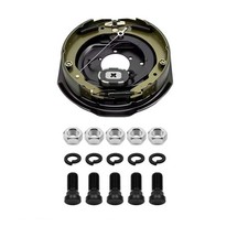 Compatible With 5200-7000lb Axle 5-hole Mounting Right Electric Brake Assembly