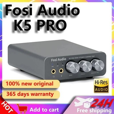 Fosi Audio K5 Pro DAC Amp Kopfhörerverstärker für Gaming PS5/ PC/Aktivlautsprecher