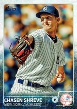 Chasen Shreve 2015 Topps Update US363 New York Yankees Baseball Card