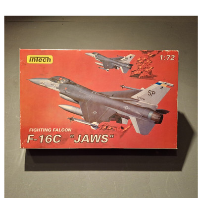 Intech F-16C ''JAWS'' 1:72 Flugzeugbausatz ,OVP-neu-sealed-ungebaut! Rarität!