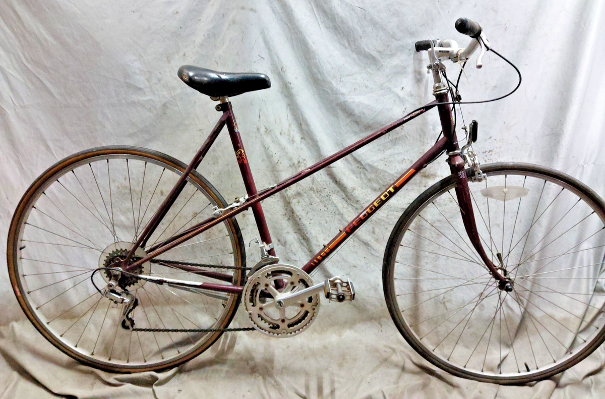 1983 Peugeot Mixte Touring Road Bike 56cm Medium Chromlky Steel