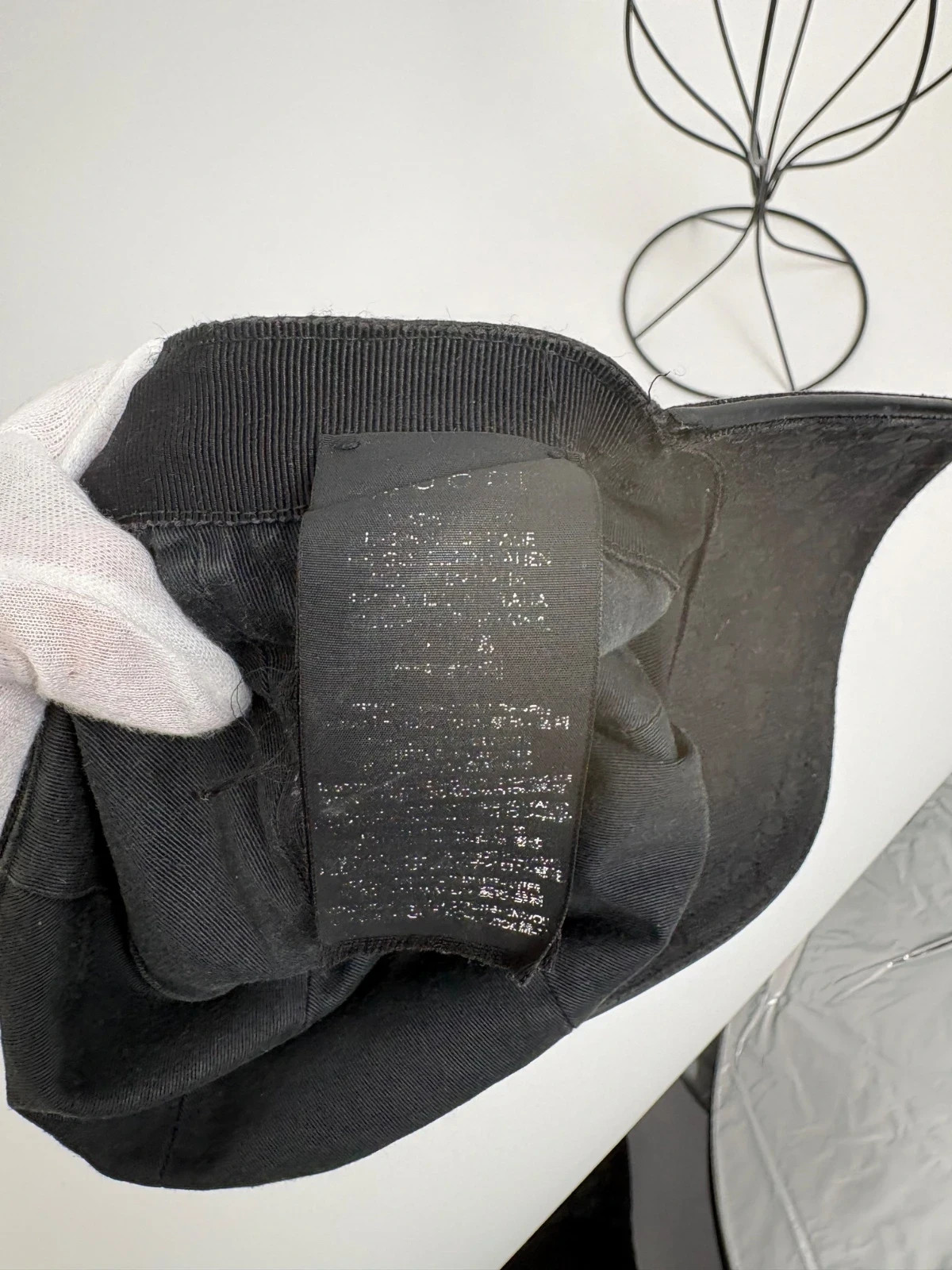 Gucci 'GG' Monogram Black Cap - S image 10