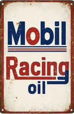 Mobil Exxon Retro Vintage Gas Gasoline Oil Tin Sign 8x12 inches Station H