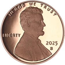 2025 S Lincoln Shield Cent Gem DCam Proof