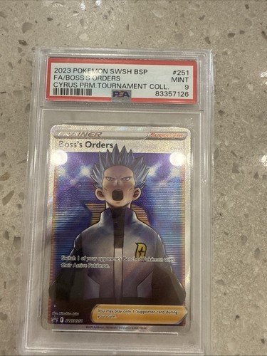 Boss's Orders graded PSA 9 for sale on eBay