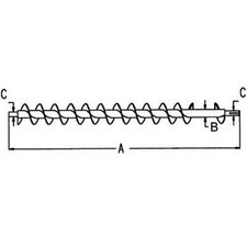 Tank Cross Rear Auger fits John Deere CTS 9400 9410 9500 9510 9550 9560 AH201743