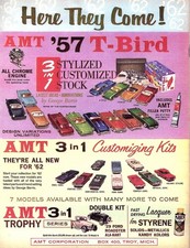 1962 Amt 57 T-bird 3 In 1 Model Car Kits Full Page Magazine Ad Photocopy 1962 Amt 57 T-bird 3 In 1 Model Car Kits Full Page Magazine Ad Photocopy