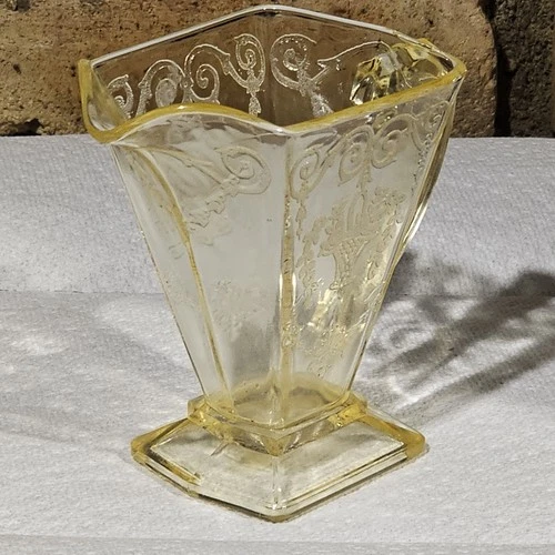 Vintage Indiana Glass Lorain Yellow Depression Glass Creamer