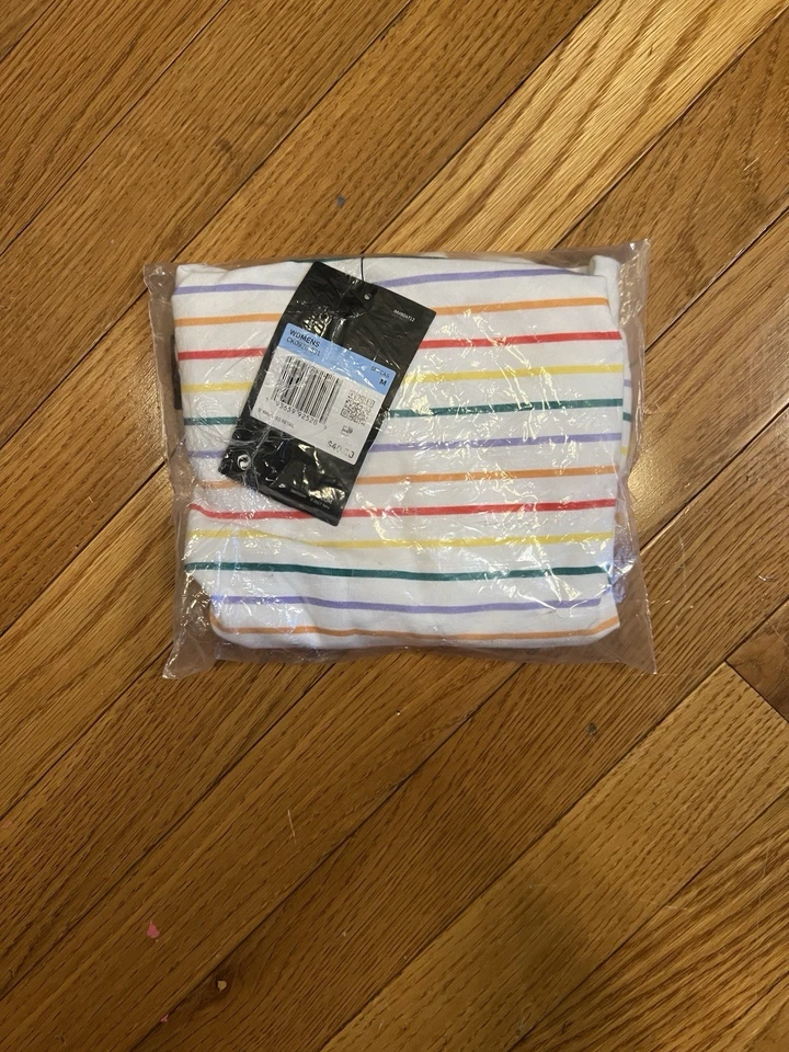 Nike Striped Rainbow Bodysuit One Piece Tank Womens Swimwear Size M New W/ Tags - Image 2 of 4