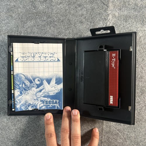 Vintage Sega Master System R-Type Video Game Complete CIB Arcade Shooter Japan - Picture 4 of 5