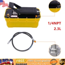 Jack Pump Air Over Hydraulic Foot Pump Rotary Lift 10000PSI 0.75-0.95/Lmin 2.3L