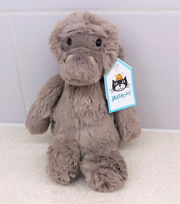 Jellycat Small Bashful Gorilla Brown Chimp Monkey Soft Toy BASS6GOR  BNWT UK