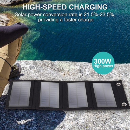 6w 8w 10w Foldable Monocrystalline Solar Panel Kit For Phone/Car Boat/Camping - Picture 3 of 15