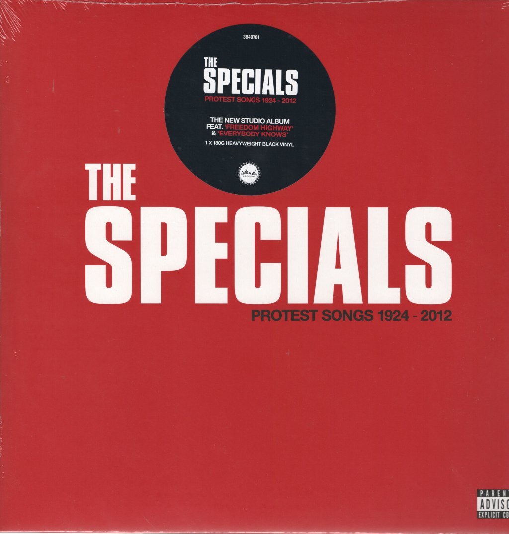 Specials Protest Songs 1924-2012 LP vinyl Europe Island 2021 180g heavyweight