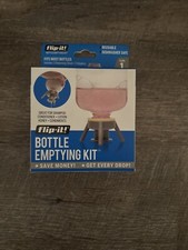 Flip-It Bottle Emptying Kit Reusable and Dishwasher Safe Get Every Drop New