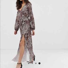 ASOS design belted maxi dress NWOT Size 4