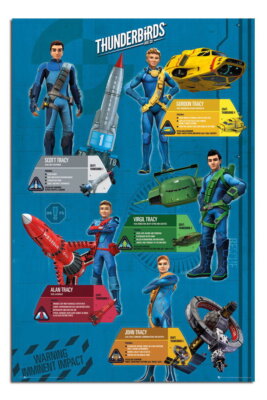 88224 Thunderbirds Are Go Profiles Large Wall Decor Wall Print Poster