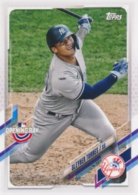 2021 Topps Opening Day #177 GLEYBER TORRES - New York Yankees