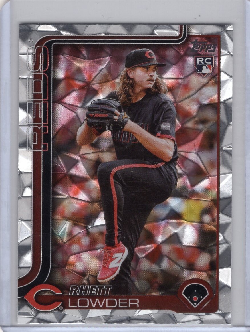 2025 Topps Series 1 - #205 Rhett Lowder RC Silver Cracked Foil -
