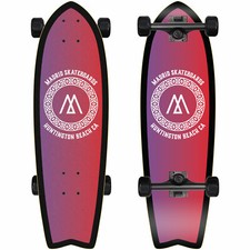 Madrid Fish 29'' Cruiser Skateboard Board completo di assi rulli gradiente