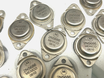 LOT OF 12 2N5686 Motorola NPN Power AMP Transistors 300W | FREE US Shipping