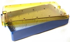 Plastic Sterilization Tray 6" x 10" x 1.5"  with Silicone  Insert