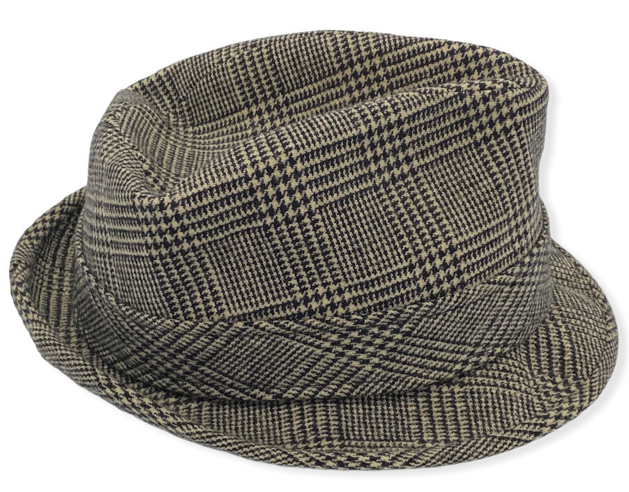 Vintage Pendleton Fedora Hat Houndstooth - 100% V… - image 5