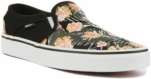 black flower trainers