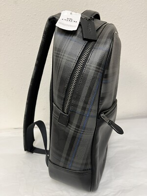 NEW Coach Mens Westway Signature Coated Canvas Backpack 