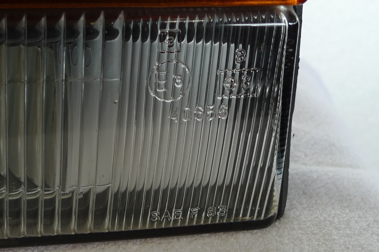 Ferrari 328 front right parking lamp assembly made by Carello part # 11.260.748