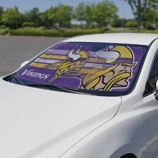 Fanmats 60061 Minnesota Vikings Windshield Sunshade - 58 in. X 27.5 in.